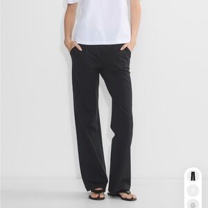 Aritzia The Group Haven Black Elastic Waist Pant